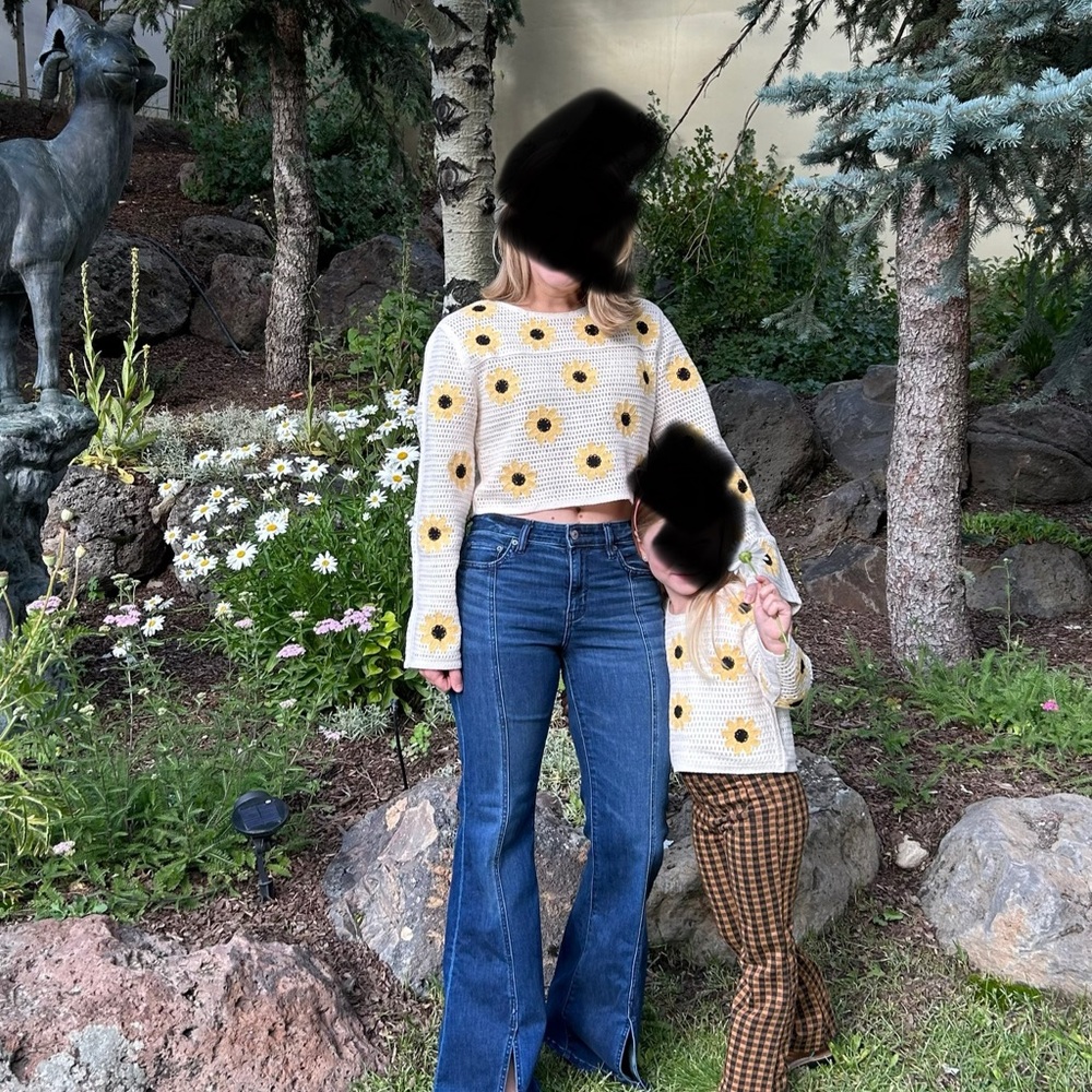 Sunflower Knit Sweater (Matching Set)